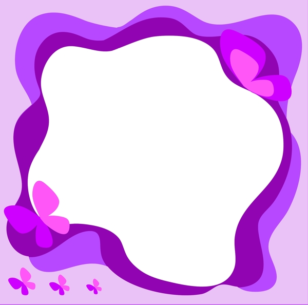 紫色对话框的插画