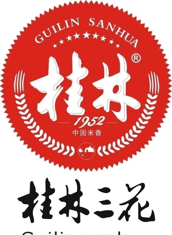 桂林三花酒标志logo图片