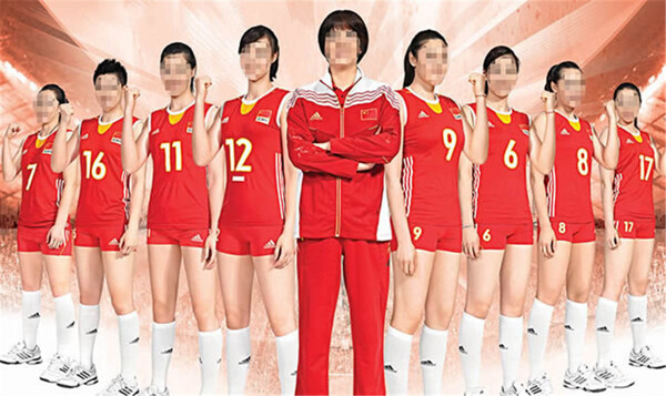 中国女排成员图片psd素材