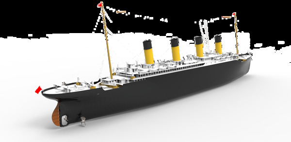 泰坦尼克号3d三维图图片