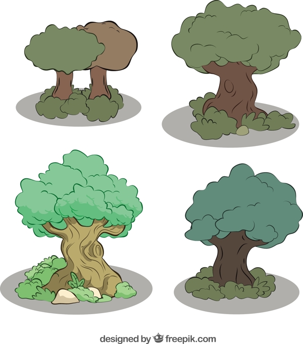 各种绿化树木
