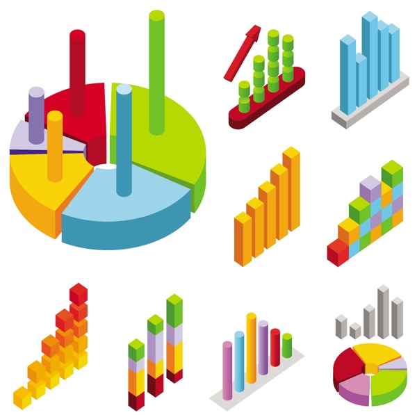 数据统计图标图像部分2免费下载