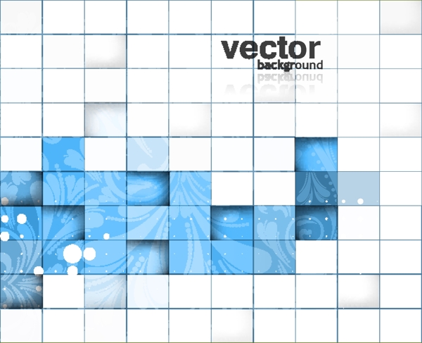 时尚花纹方块背景