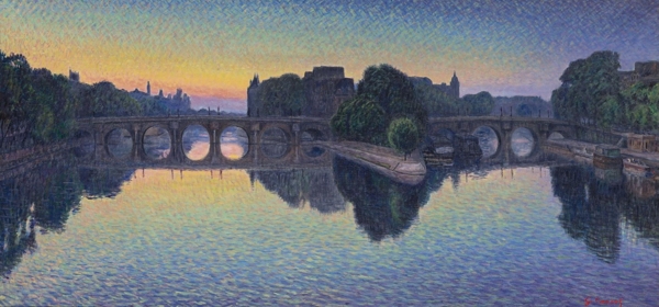 GustaveCariotPontNeufAurora画家风景画静物油画建筑油画装饰画