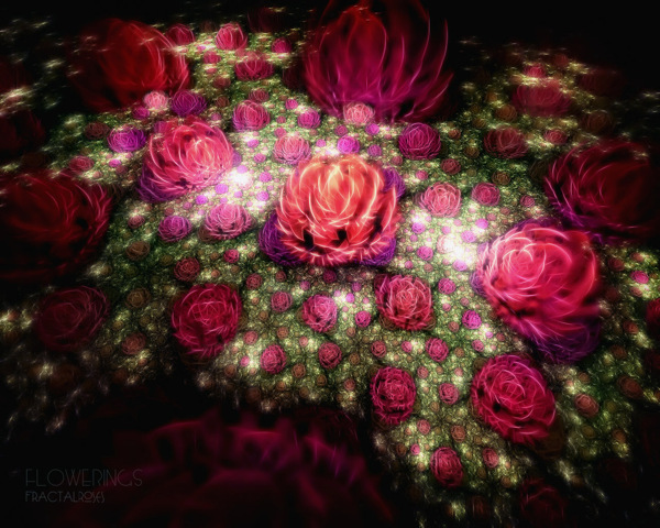 3D梦幻抽象花朵壁纸系列02图片