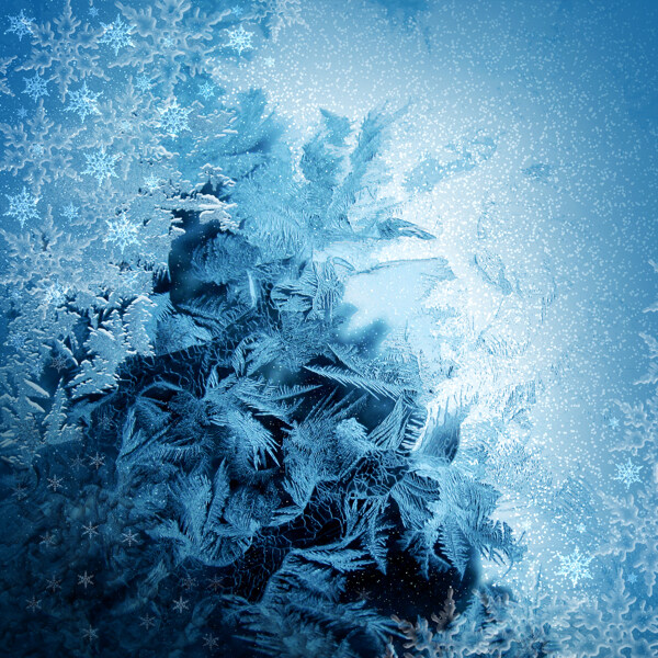 雪花纹理背景图片