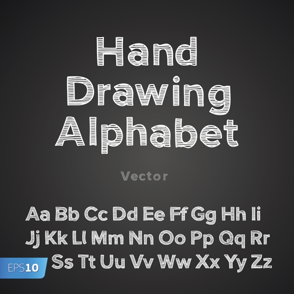 可爱的字体设计矢量素材2