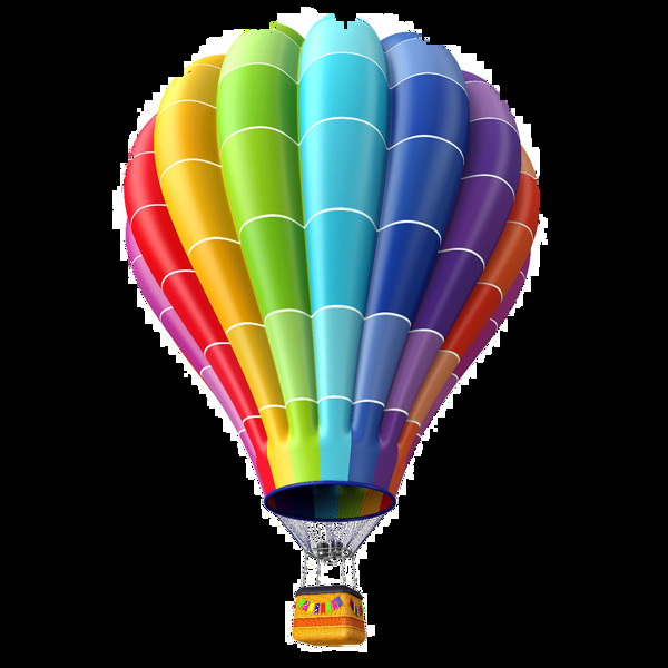 彩色漂亮的气球透明装饰素材合集