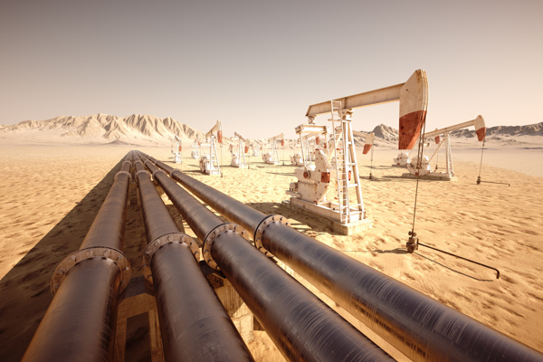 沙漠石油管道