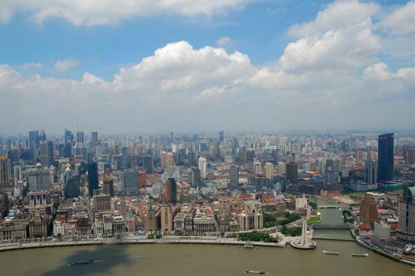 上海俯瞰图片