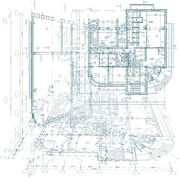 创意的建筑蓝图的背景矢量图片