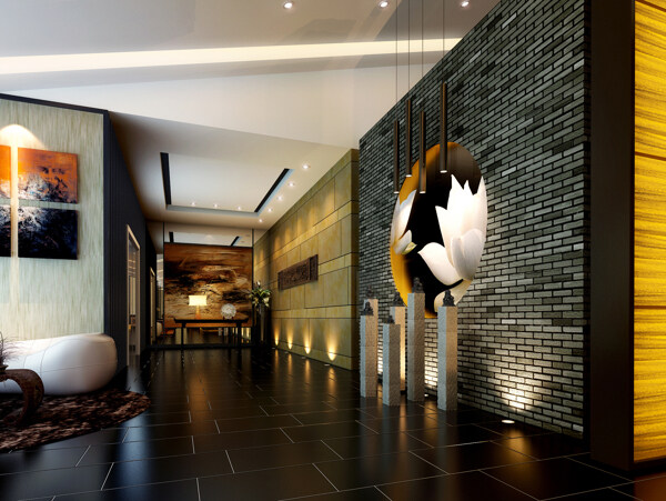 走廊休息厅设计效果图图片