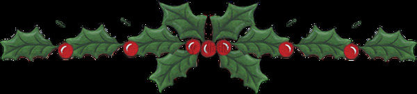 圣诞绿叶装饰图免抠png透明素材