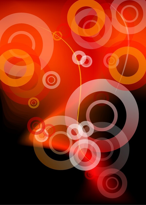 红圈抽象设计