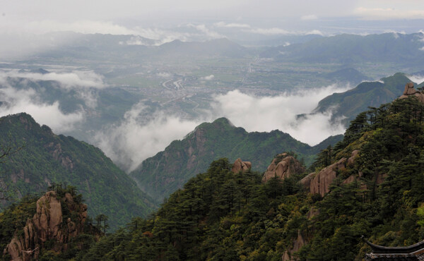 九华山远眺图片