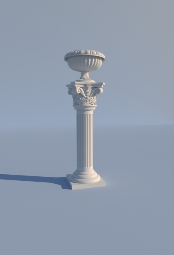 罗马柱3D道具