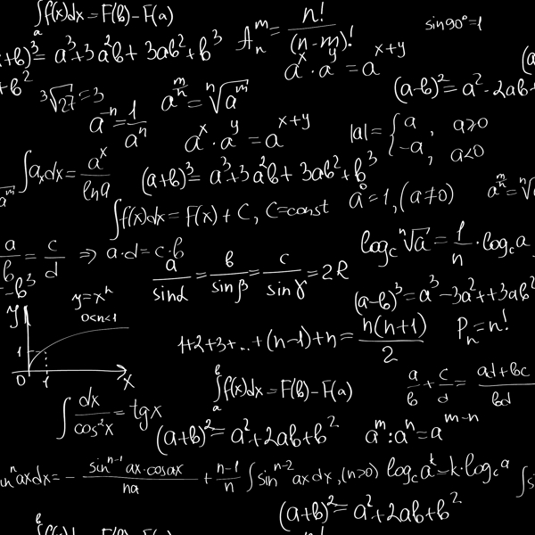 写满黑板的数学公式图片