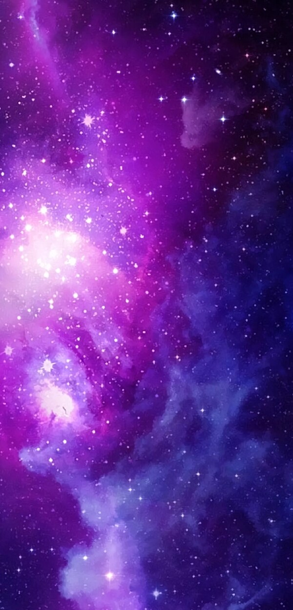 蓝紫云雾银河