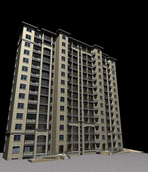 3D楼房模型图片