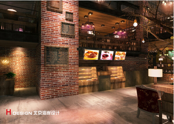 北京红砖咖啡厅设计