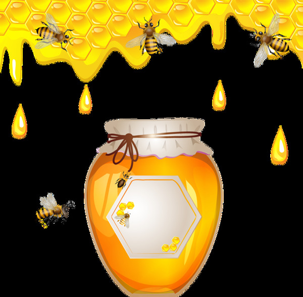 蜂蜜透明素材