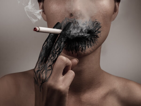 创意吸烟有害健康图片