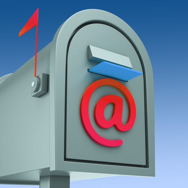 电子邮件信箱显示发送和接收邮件