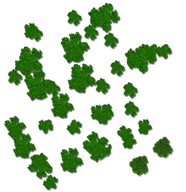 绿化平面图例