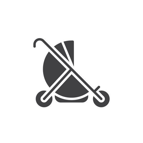 婴儿车logo标志图标设计