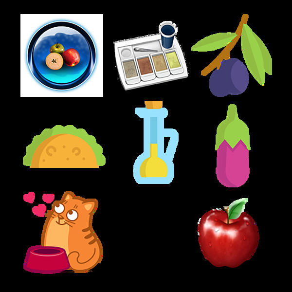 水果蔬菜食物食品icon图标素材