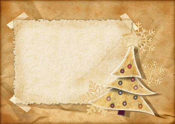 圣诞树相框背景图片