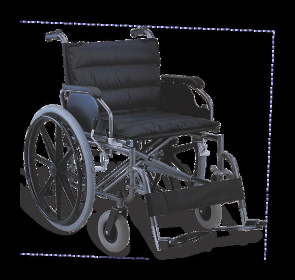 黑色轮椅免抠png透明图层素材