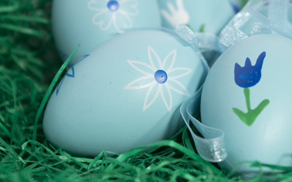 蓝色复活节彩蛋图片