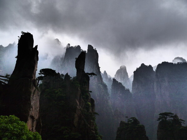 黄山西海群峰图片