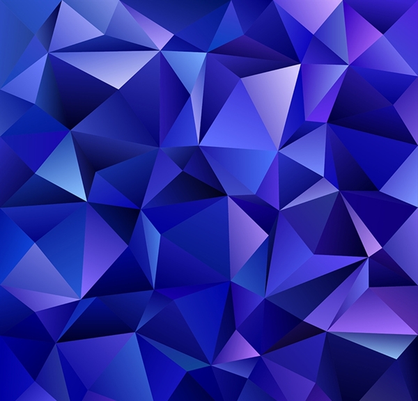 蓝色科技抽象几何图形背景