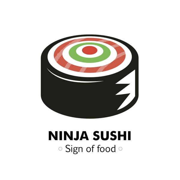餐饮美食日式料理店寿司元素卡通logo