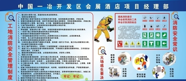 消防制度展板图片