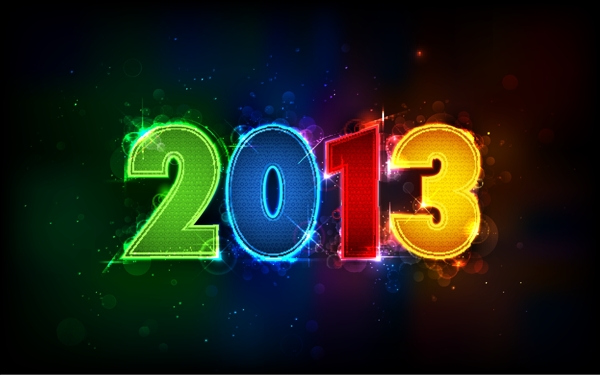 创意字体2013新年