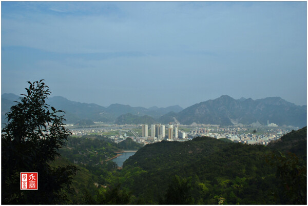 黄田山景图片