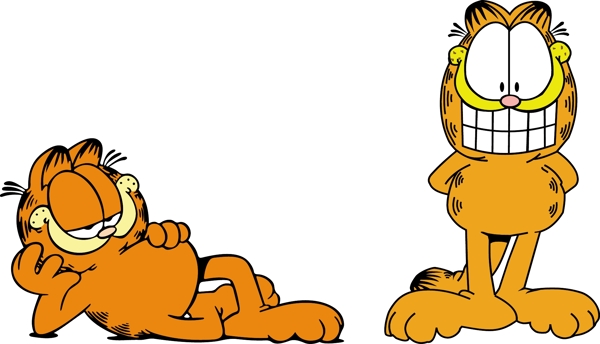 卡通加菲猫Garfield矢量图