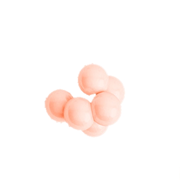 橙粉色气球免抠图