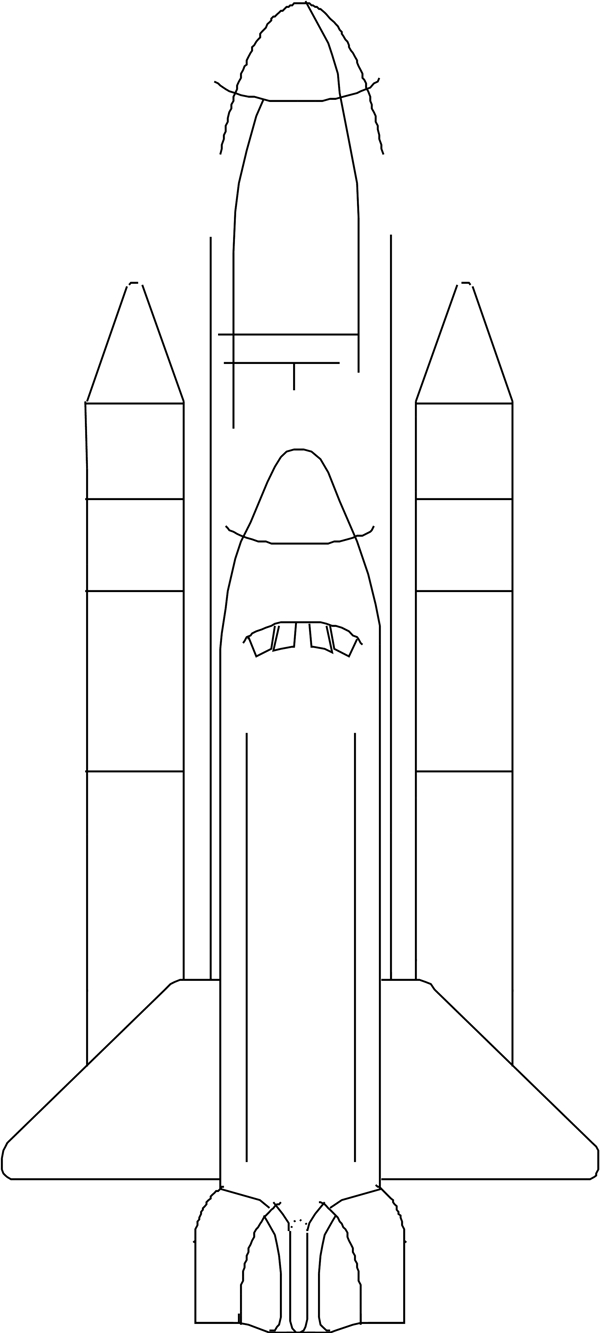 太空飞船卡通漫画