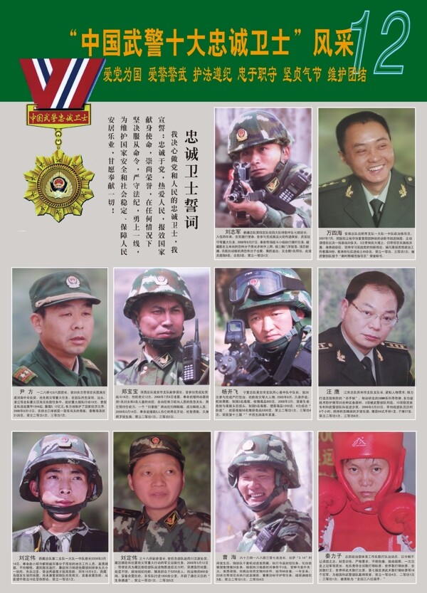 中国武警忠诚卫士图片