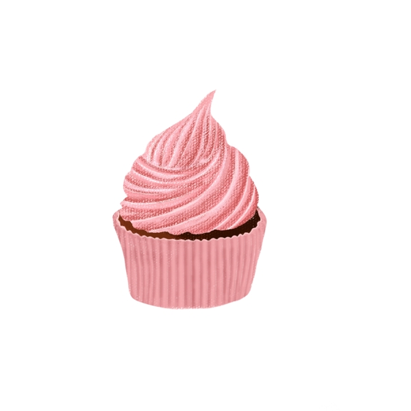 粉色系奶油蛋糕元素