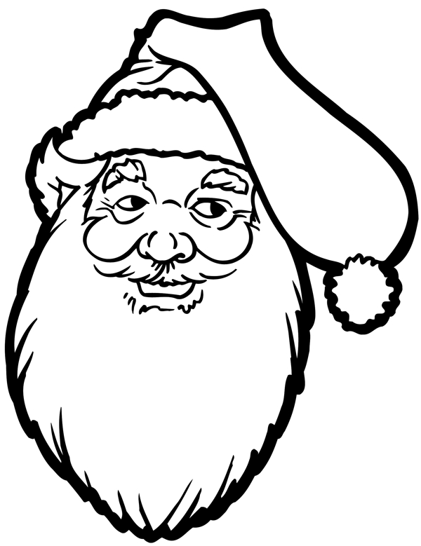 圣诞老人头像卡通头像矢量素材EPS格式0030