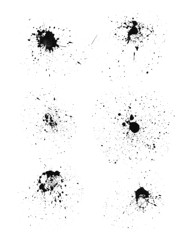 简约中国风复古水墨墨迹泼墨效果元素