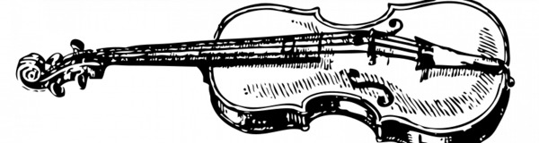 矢量插画的小提琴