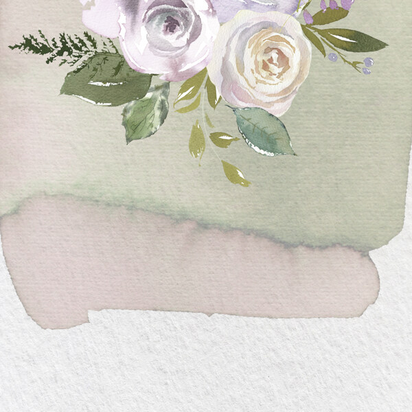 手绘玫瑰花图案手绢背景图jpg背景素材