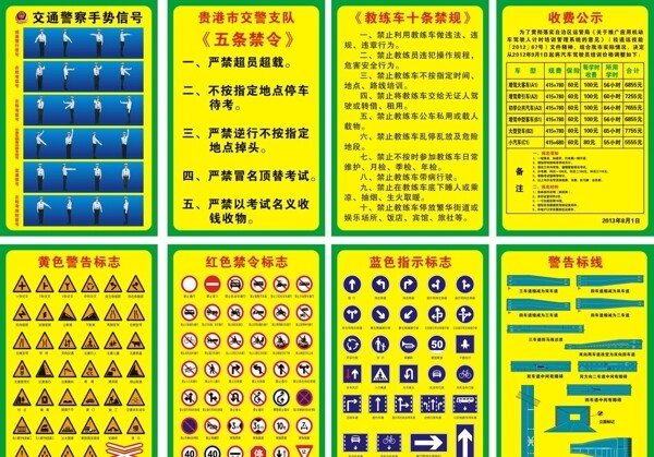 交通警察手势信号标志图片