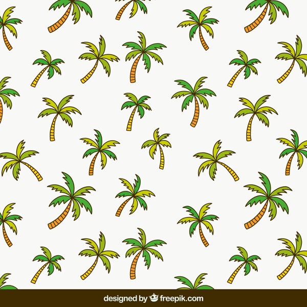 棕榈树平面装饰图案